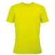T-shirt Unisexe couleur, impression devant, Safety Yellow