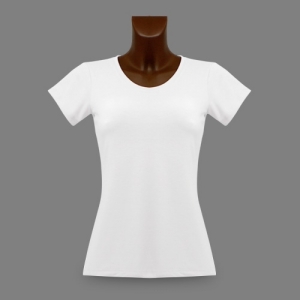 T-shirt slim Blanc personnalisable