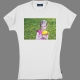 T-shirt coton Ladies - impression devant, exemple 1-Blanc