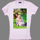 T-shirt coton Ladies - impression devant, exemple 11-Rose