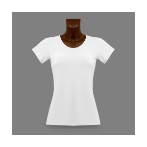 T-shirt moulant pour elle, personnalisable avec votre propre photo